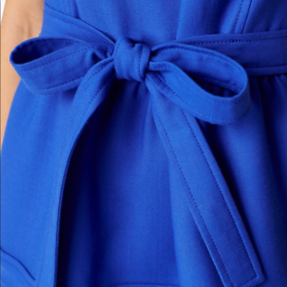 TORY BURCH Jane Dress in Blue Dahlia Sz 2 - Picture 4 of 10